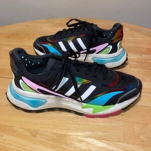 Adidas Mens Originals RETROPY P9 Black Multi Boost Shoes Q47100 Size 9